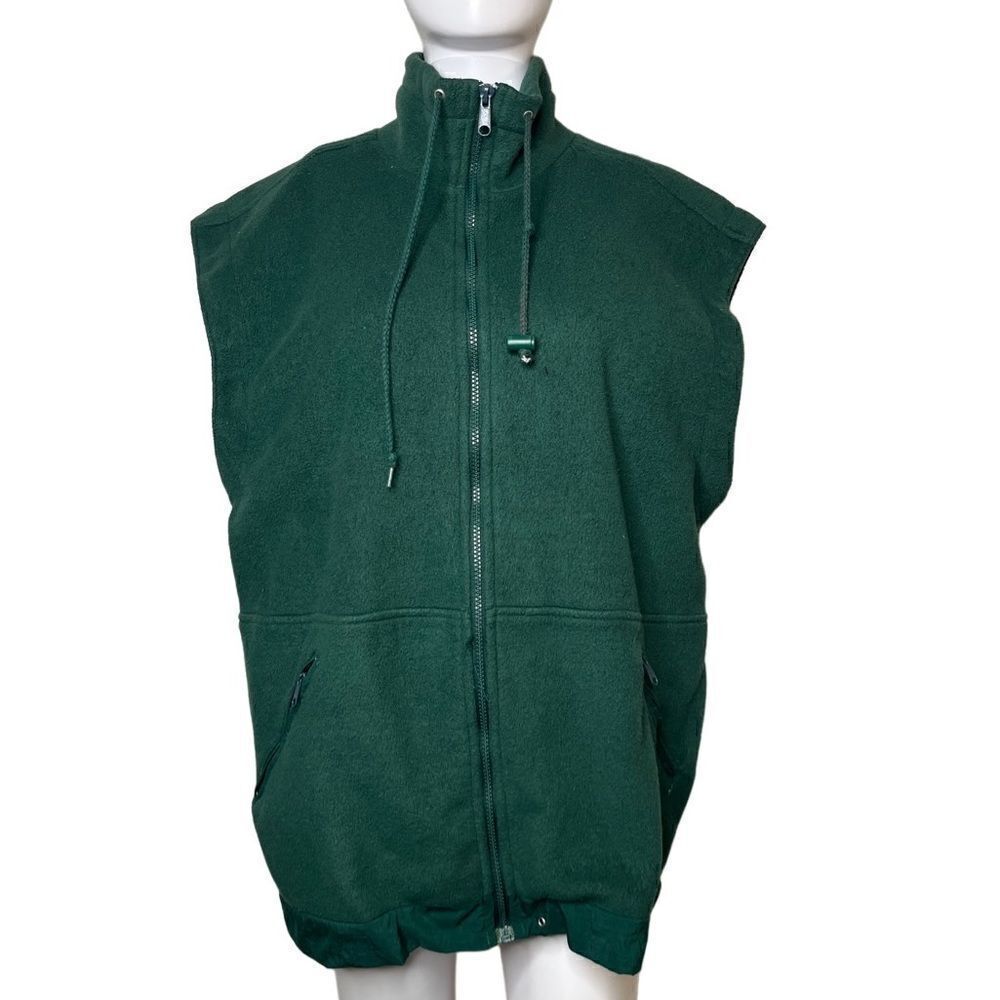 Claybrooke Sport Zip Up Winter Vest Green Size Medium